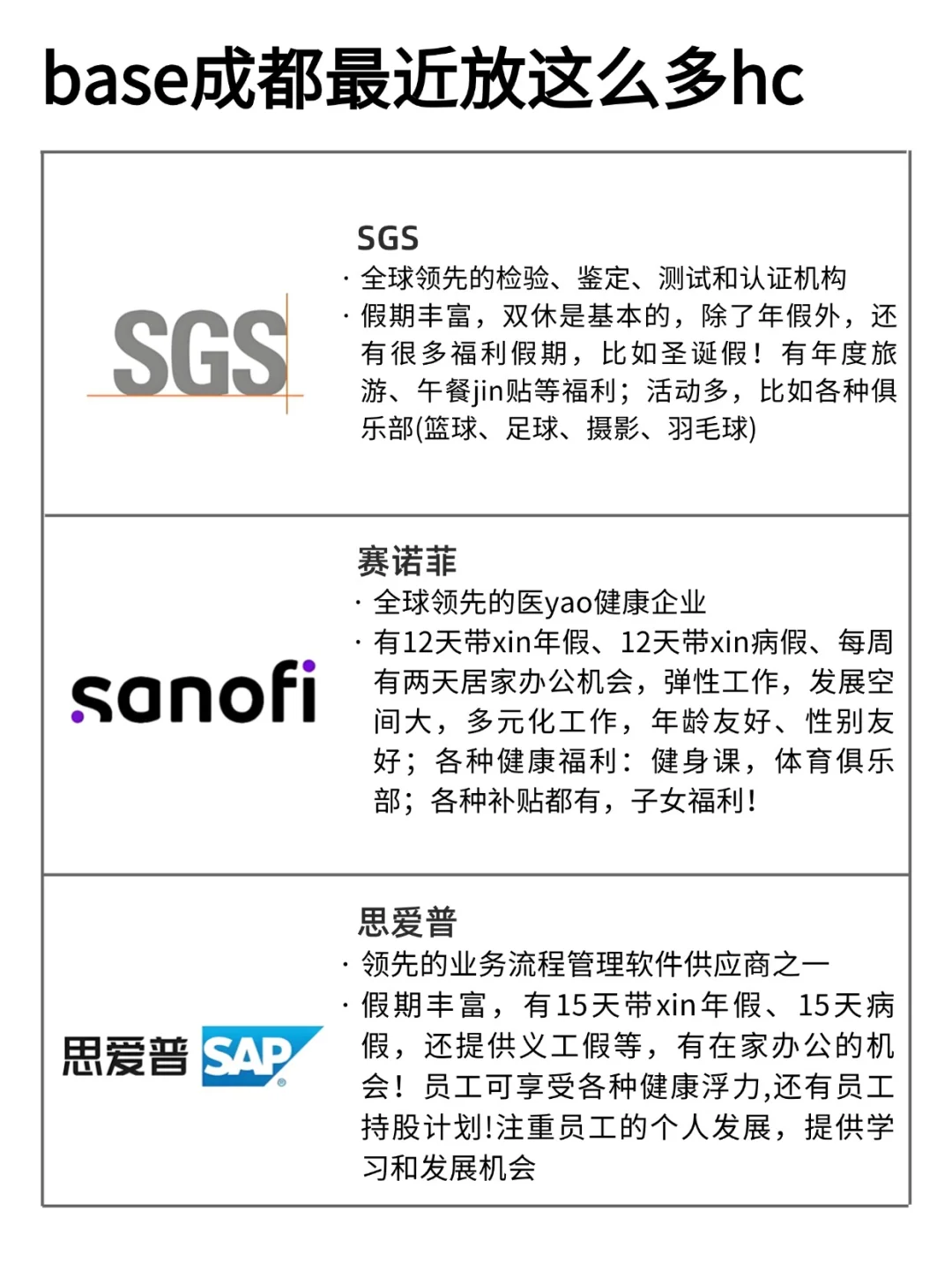 base:成都最近新开了好多hc