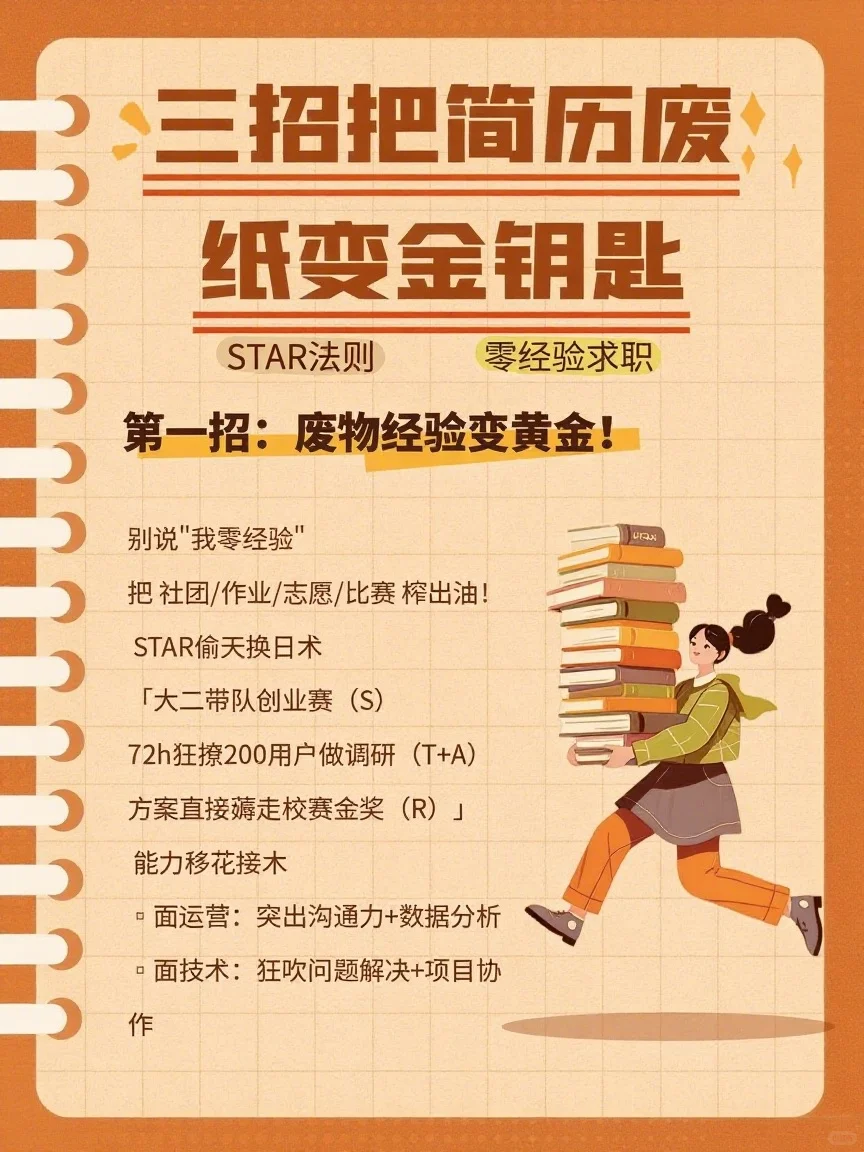 3招实操改简历!HR追你排面试!-大厂外企