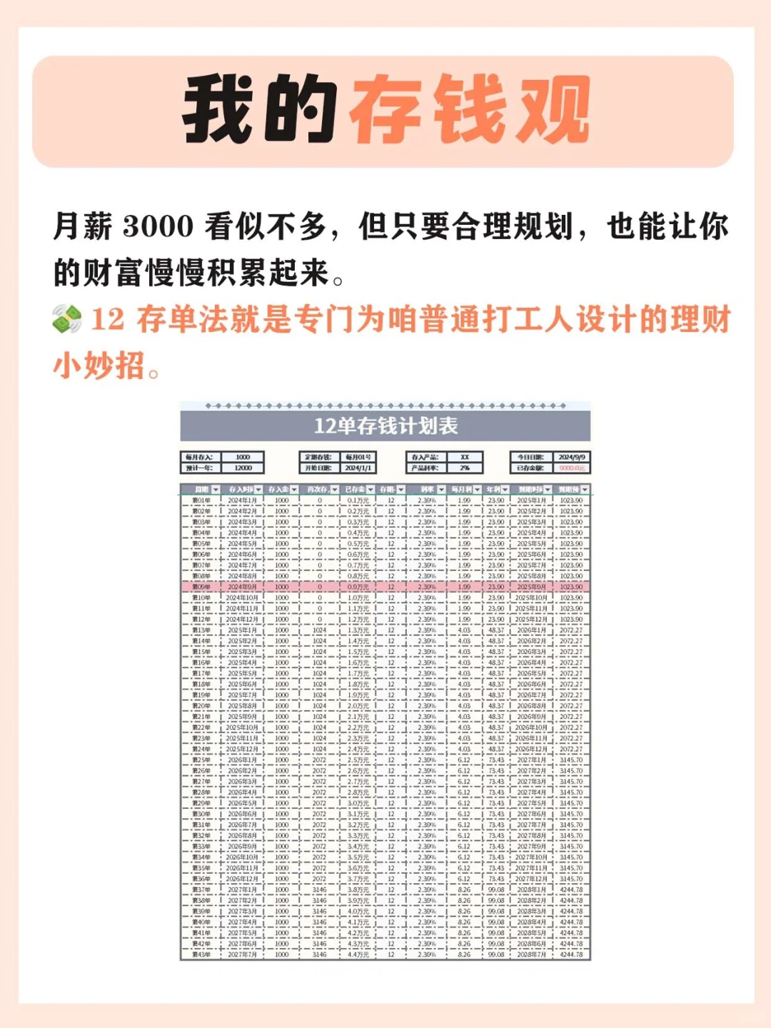 穷鬼打工人逆袭:月薪 3000 也能存钱啦!!