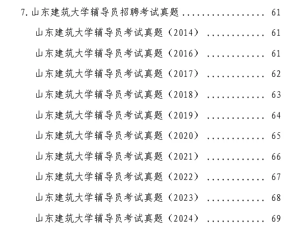 2025山东建筑大学招聘15名辅导员—附真题