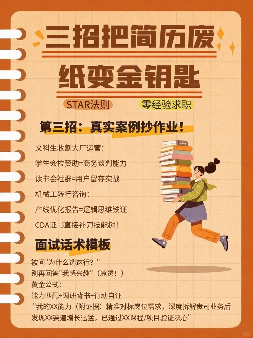 3招实操改简历!HR追你排面试!-大厂外企