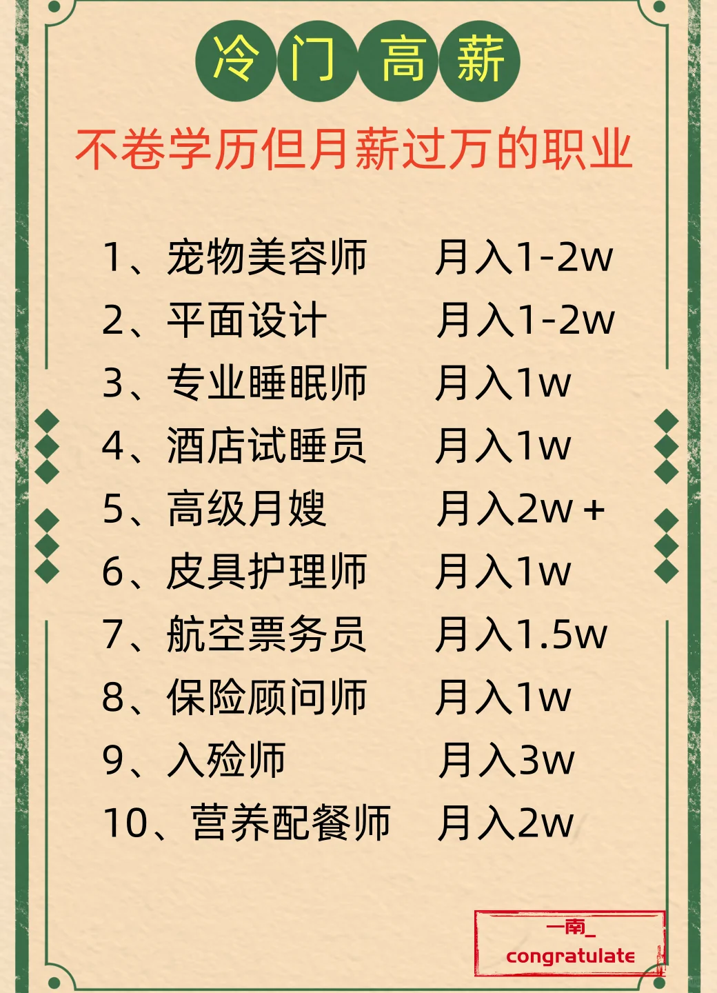 不卷学历但月薪过万的职业竟然是这些