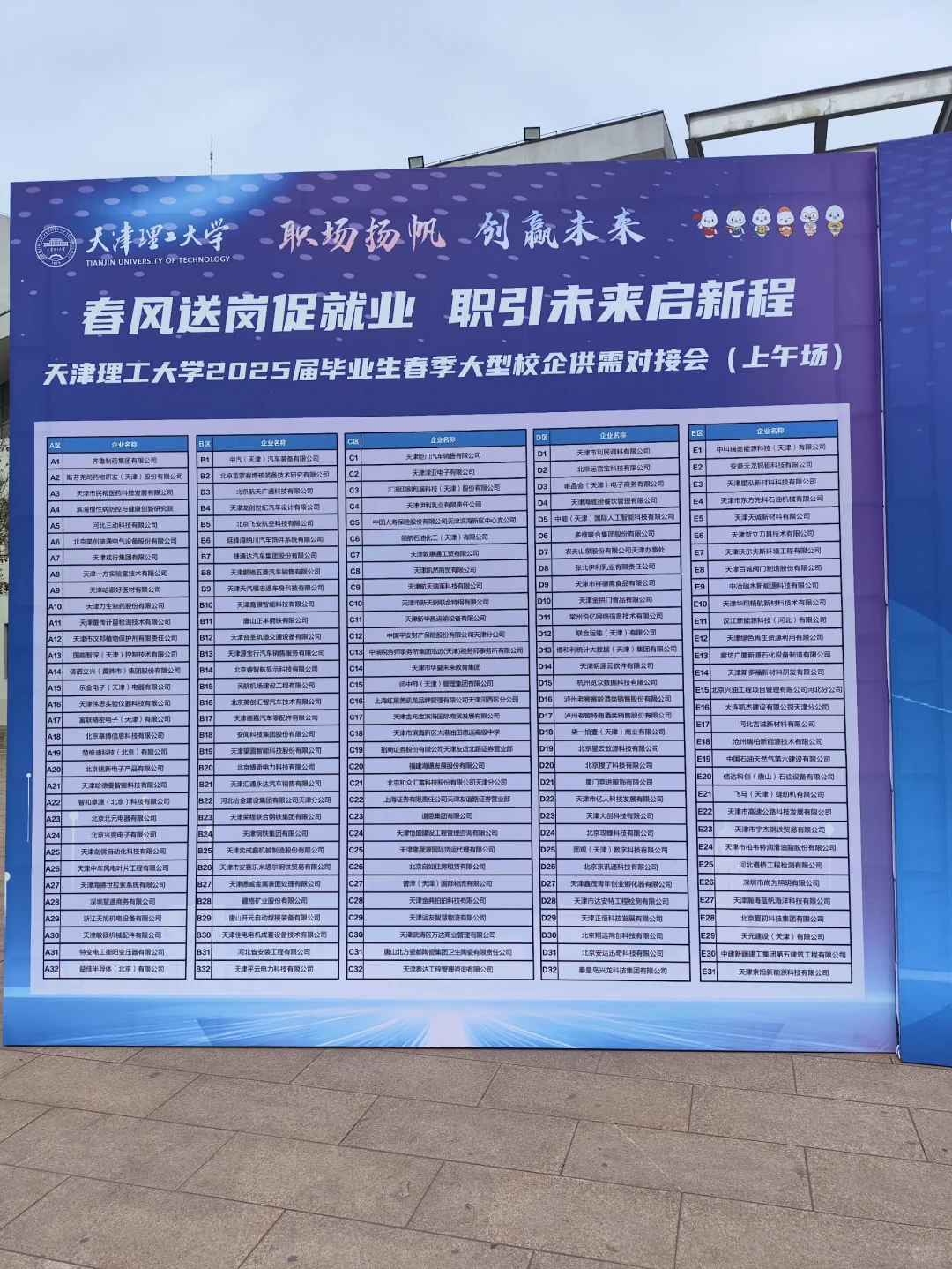 天津理工大学招聘会企业名录