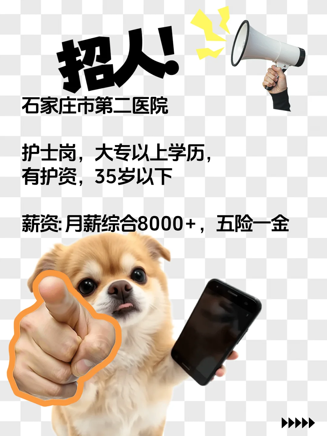 石家庄市市二院护士岗