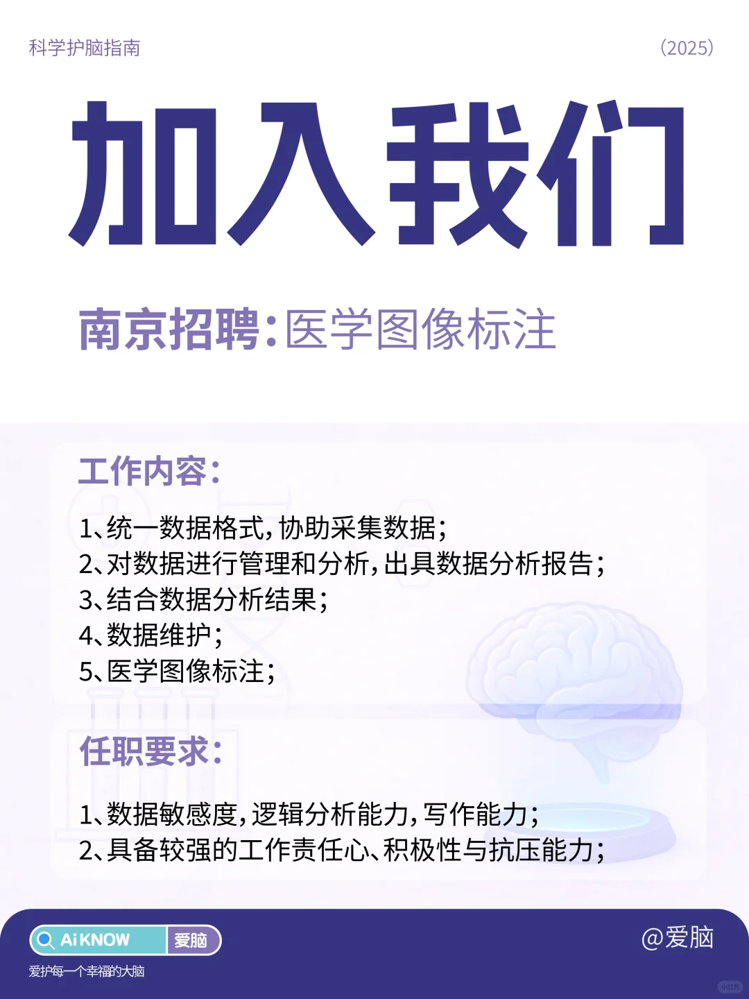 ?【南京急聘】医学图像标注专员
