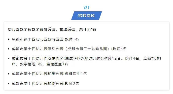 ?大专可报!成都市第十四幼儿园集团直招