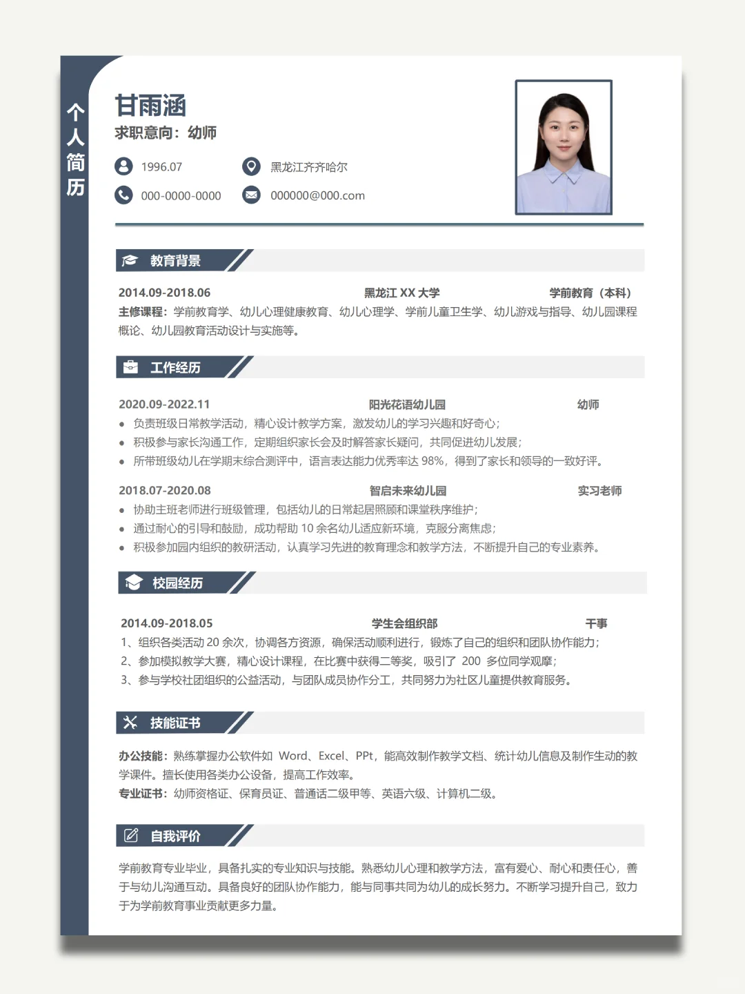 一眼就被HR看中的简历