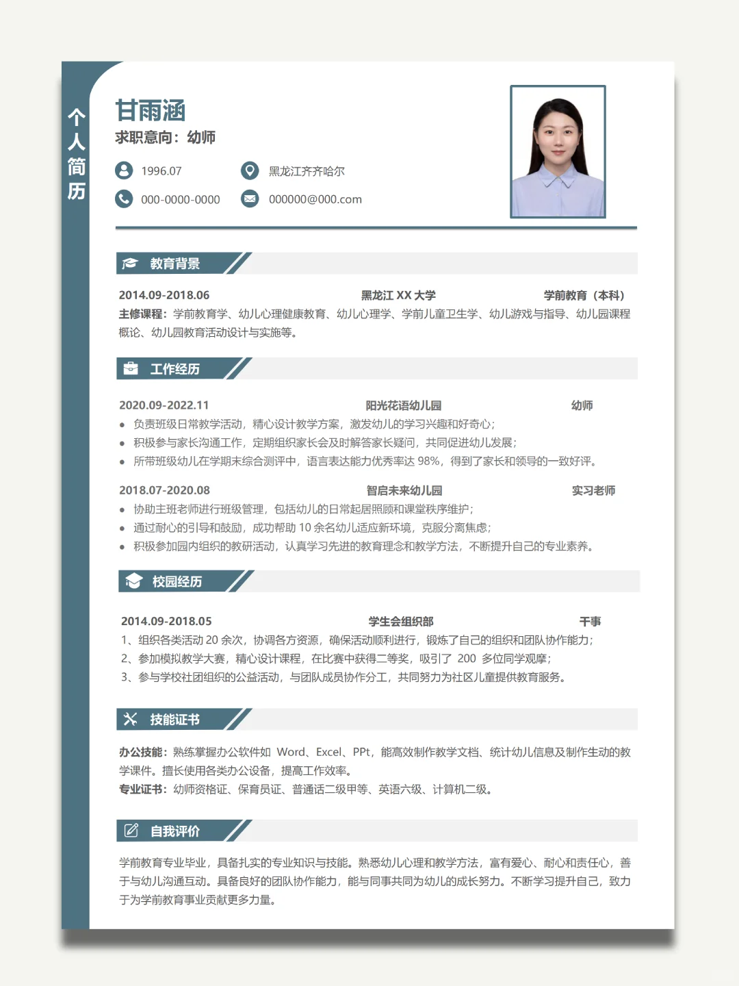 一眼就被HR看中的简历