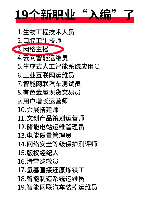 What?这19个新职业入编了