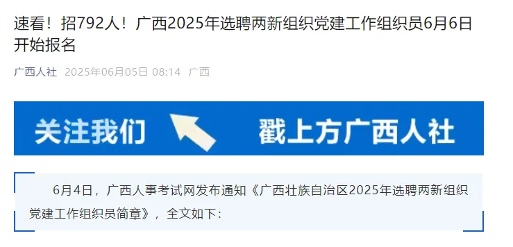 广西选聘两新组织党建工作