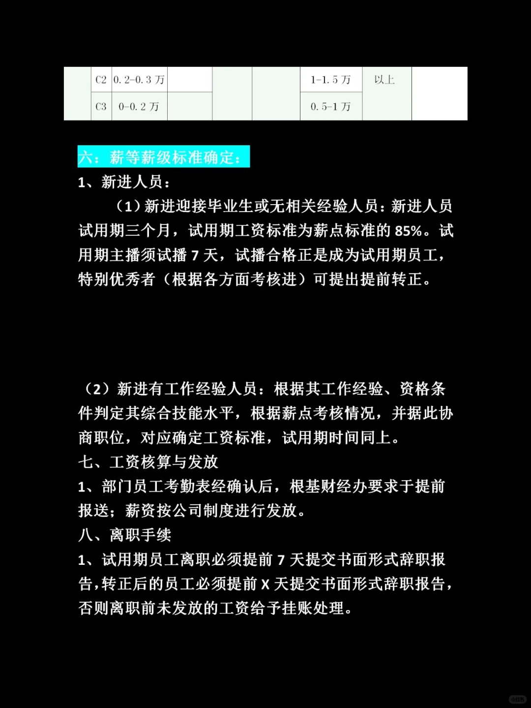 主播薪酬管理制度建议收藏