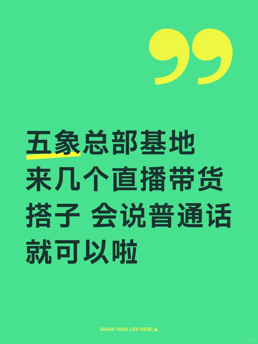 直播带货搭子 会说普通话就可以啦
