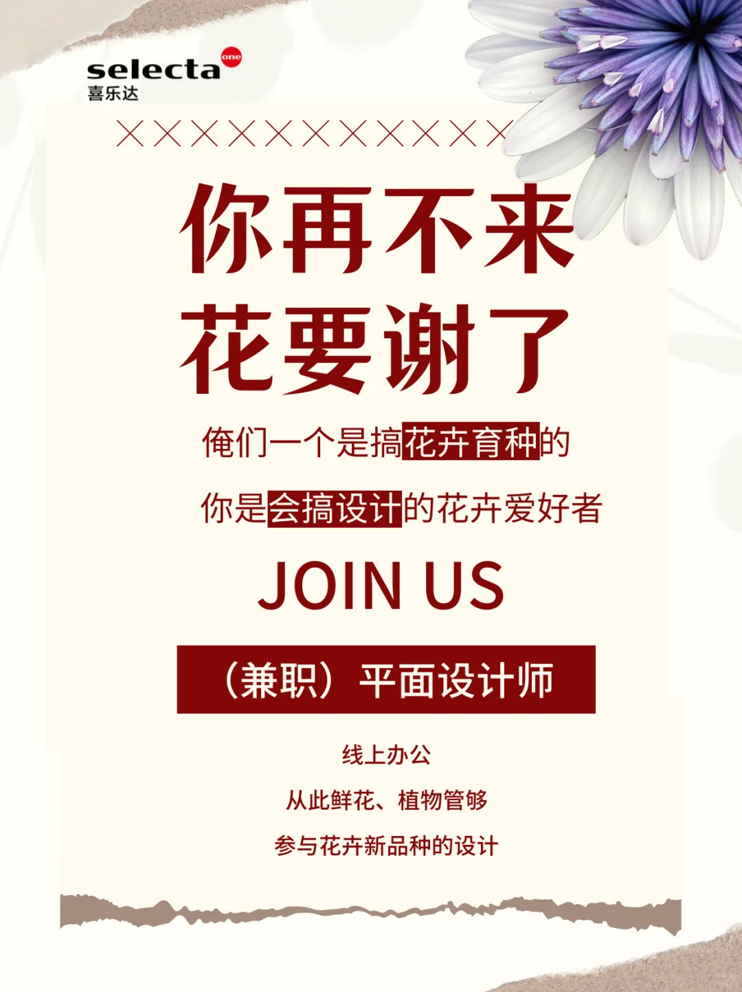 外企招聘丨来呐来呐来呐,花花们需要你