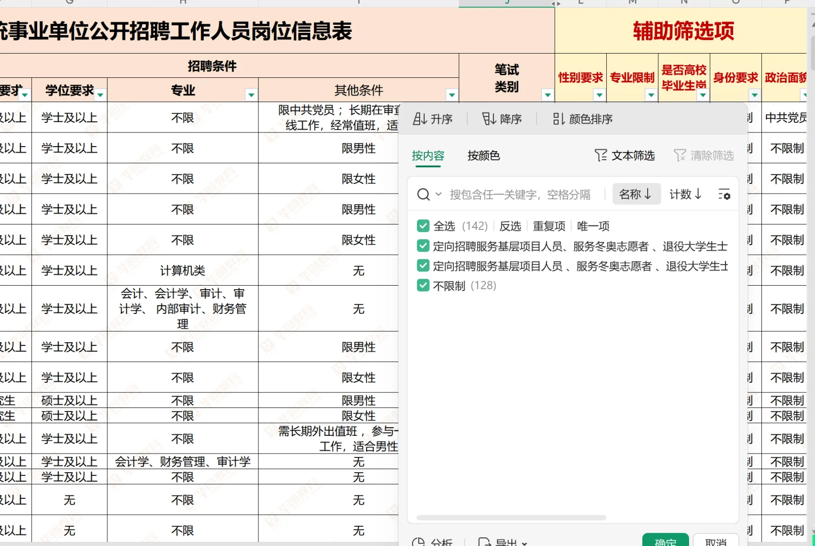 25廊坊市直岗位表(带筛选项)官方为PDF版