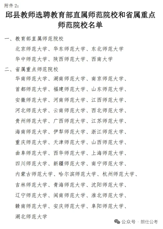 邱县2025年公开选聘中学教师公告