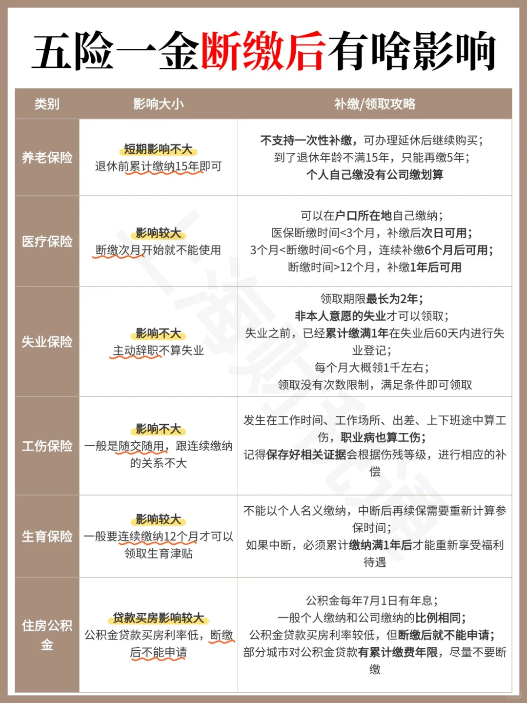 五险一金断缴后有什么影响❓附补缴攻略