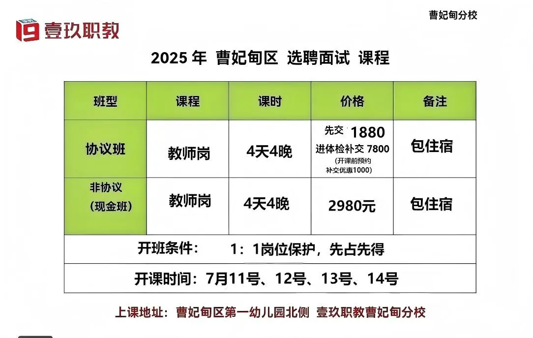 曹妃甸选聘教师岗 开班啦