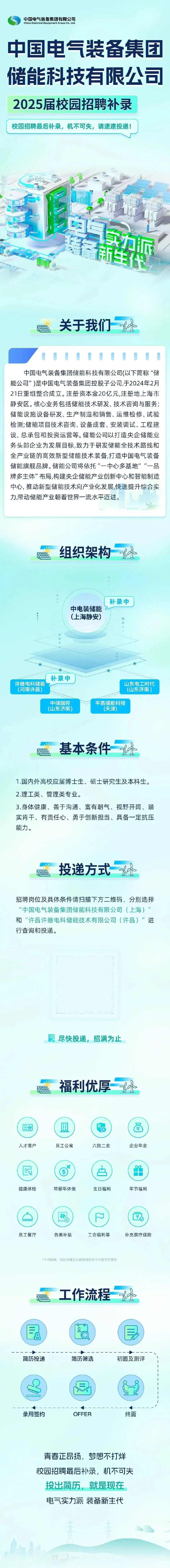 中电装储能2025届校园招聘补录!