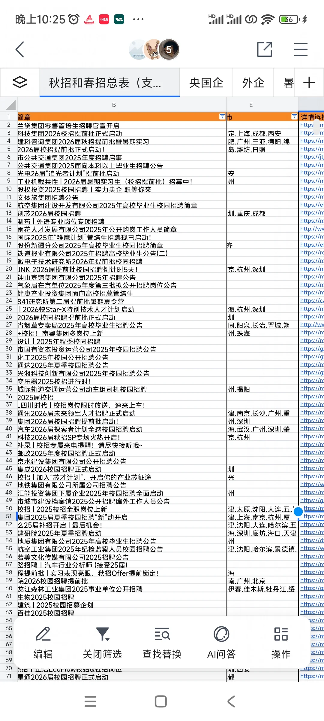 26秋招有人想进央国企和外企的嘛（附内推群