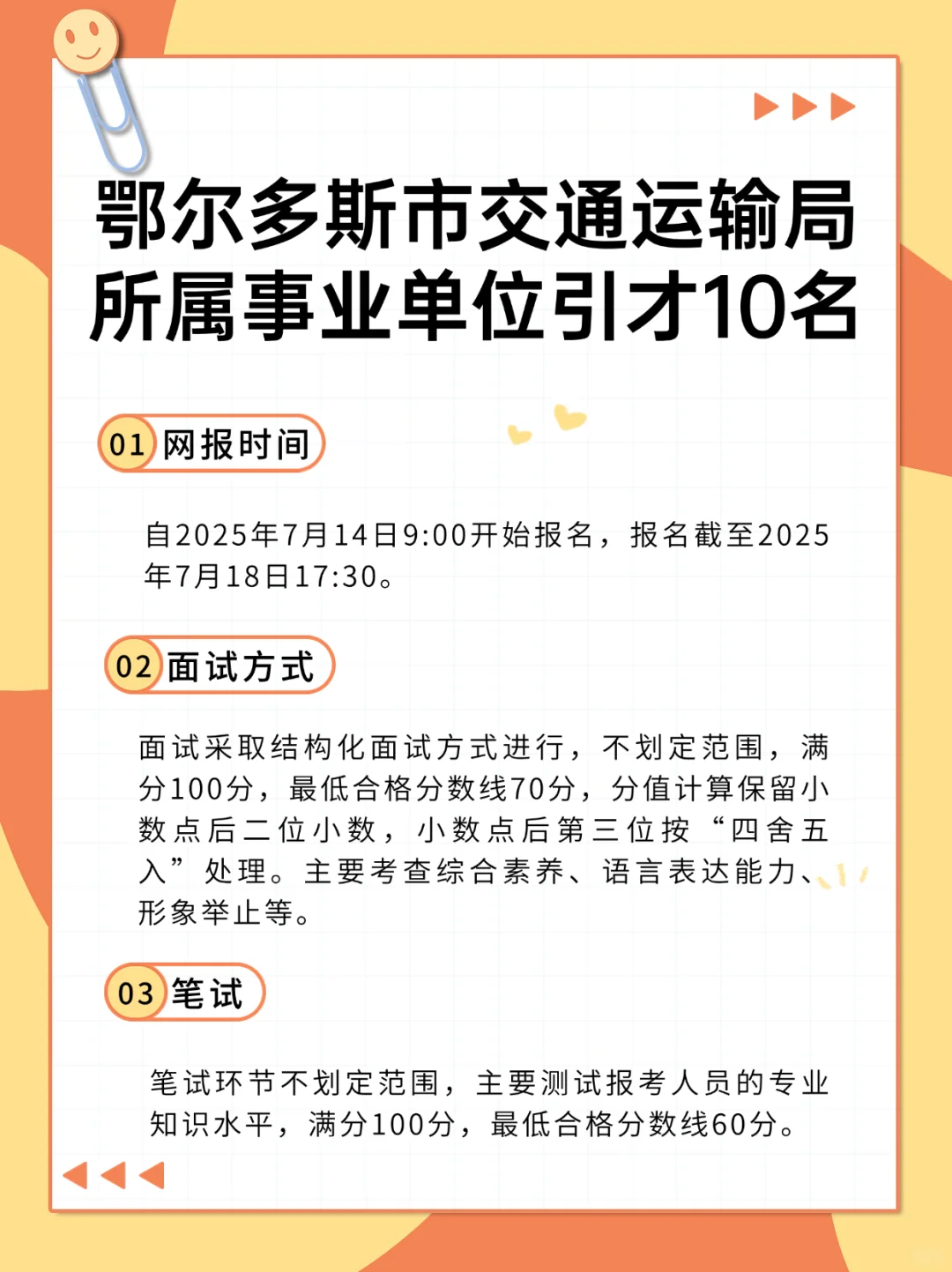 鄂尔多斯市交通运输局所属事业单位引才10名