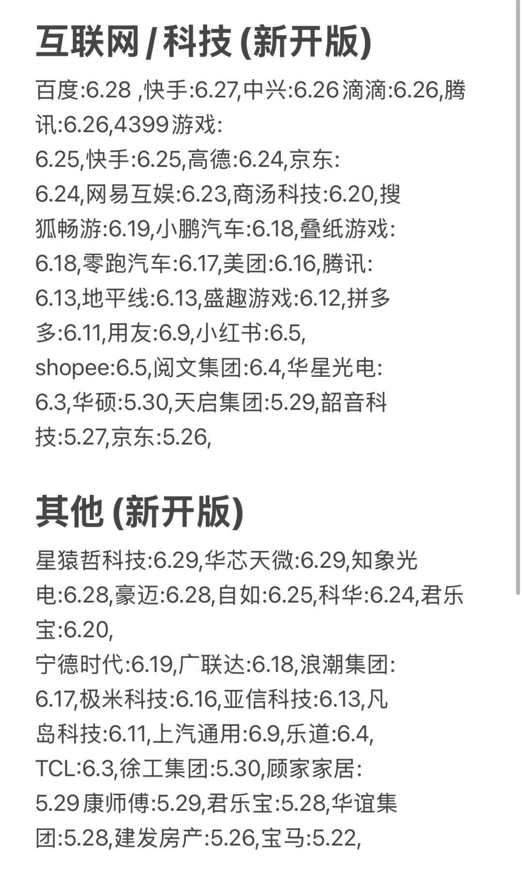 今日份更新!先把免笔试的投一投啊喂!