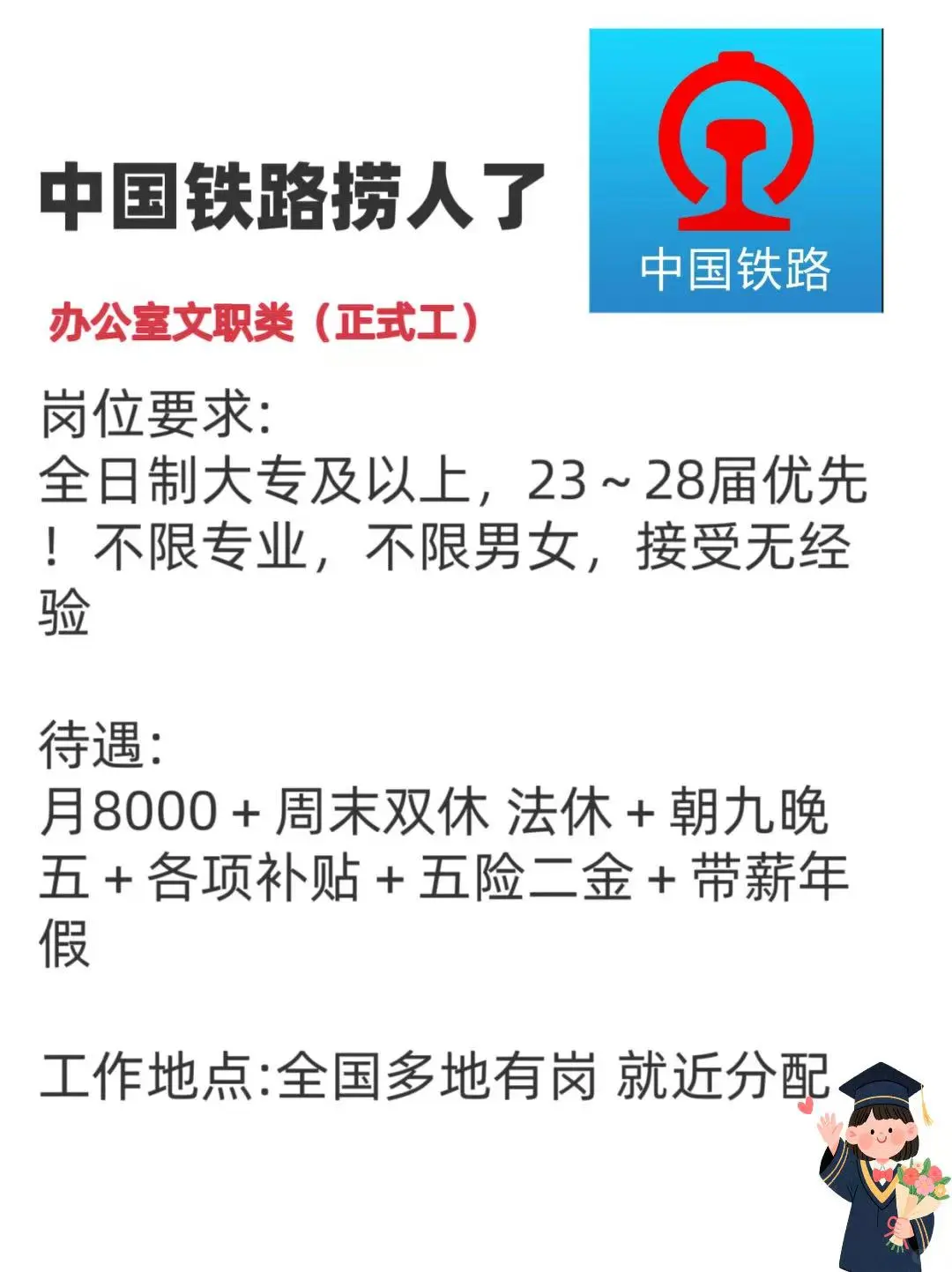 来中国铁路上班了!!