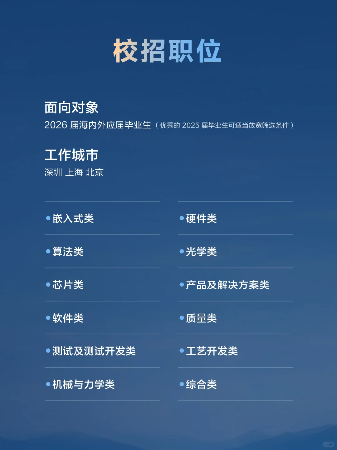 大疆 2026 校招正式开启❗ 招聘信息汇总