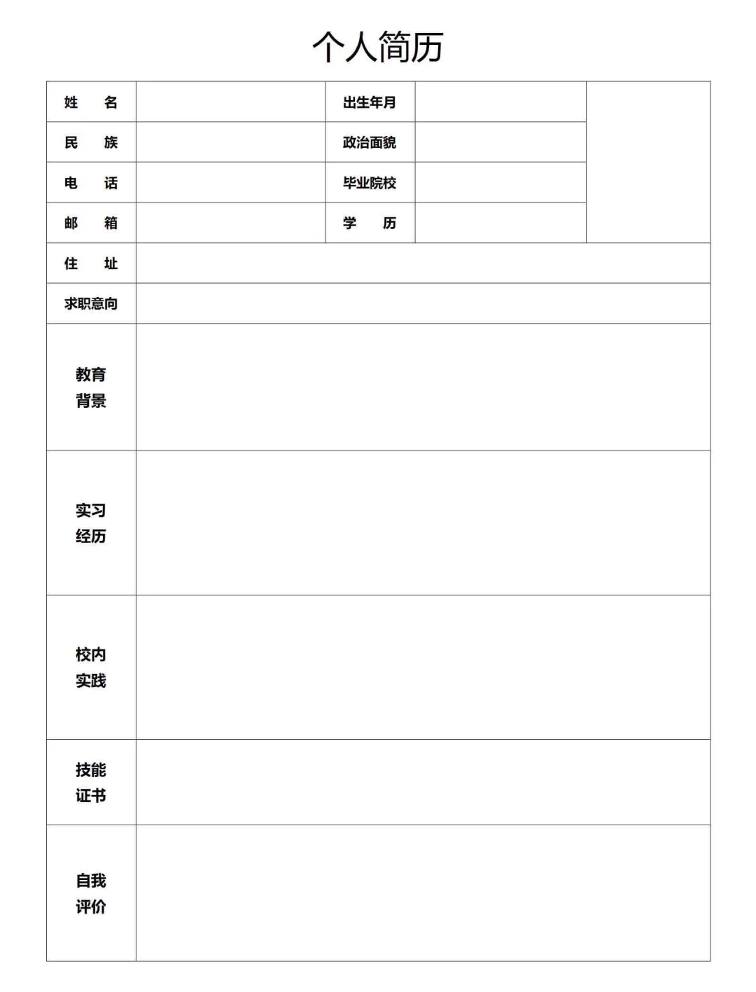 这样写简历，HR一眼就录用、好用的个人简历