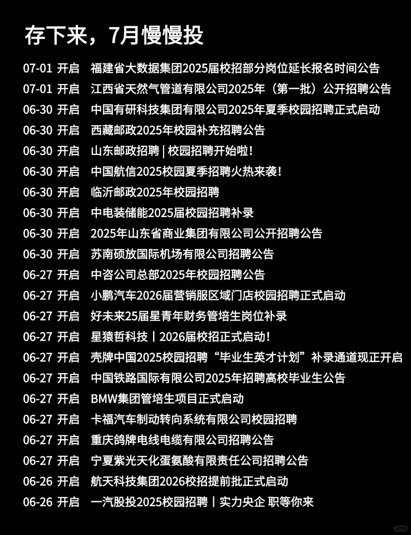 存下来,7月慢慢投?