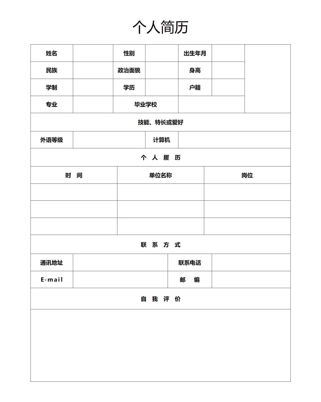 这样写简历，HR一眼就录用、好用的个人简历