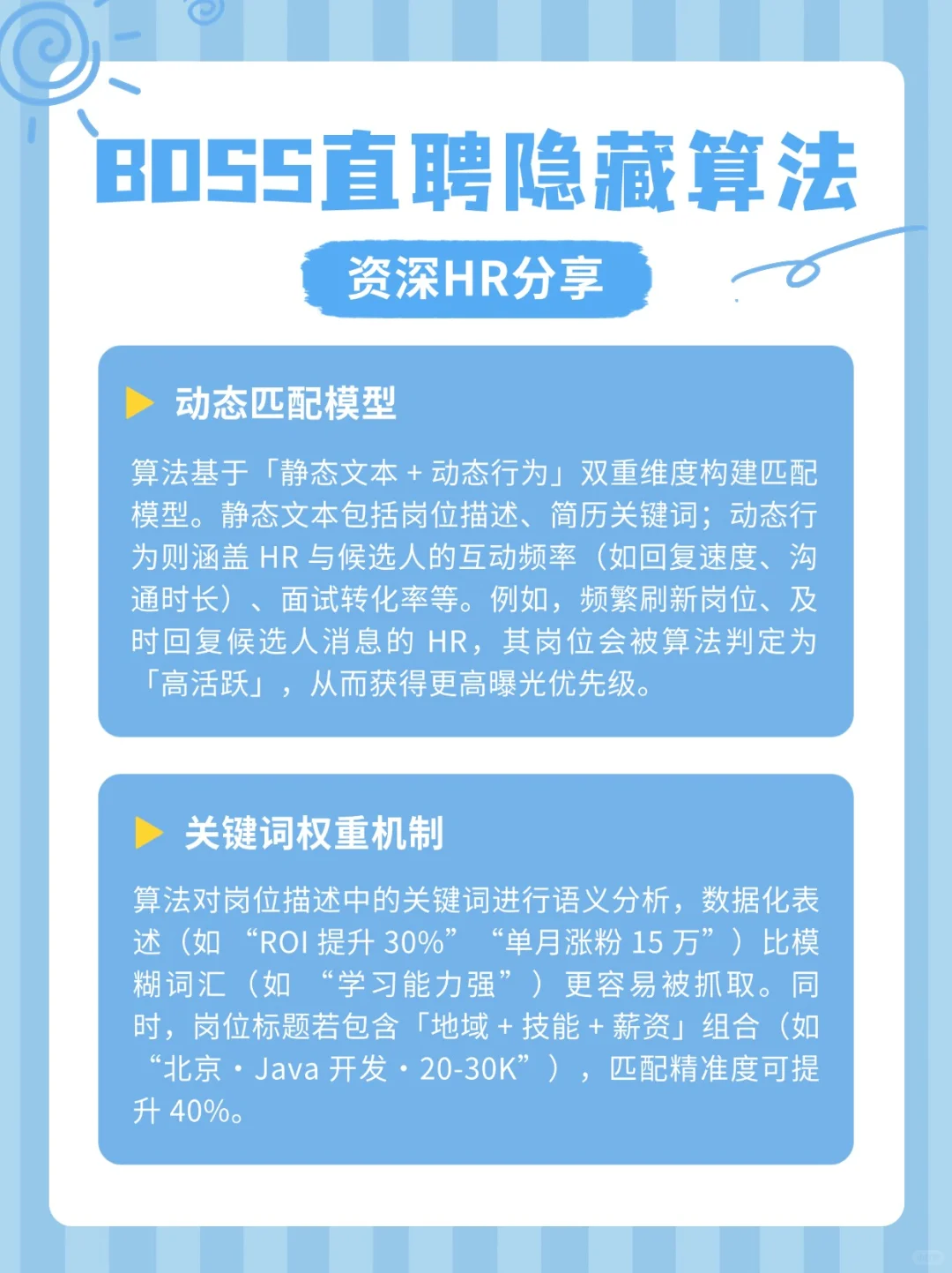 ?BOSS 直聘算法密码 招人心法大公开✨