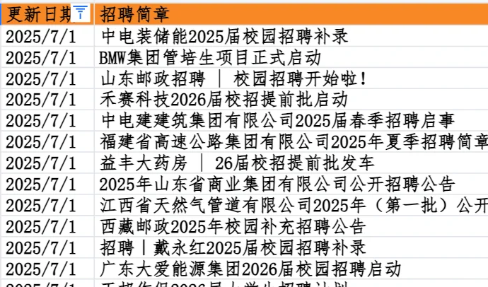 七月可以开始投央国企和外企免笔试秋招了