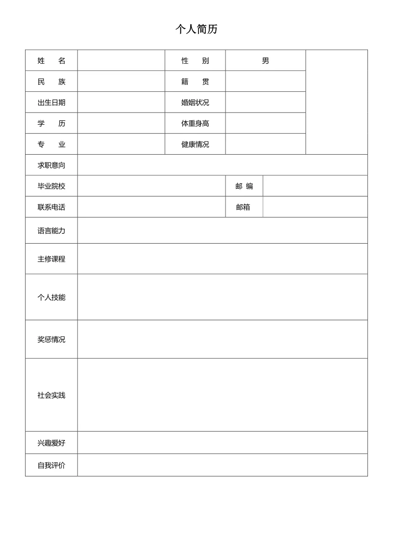 各种简历模板分享，自取↓