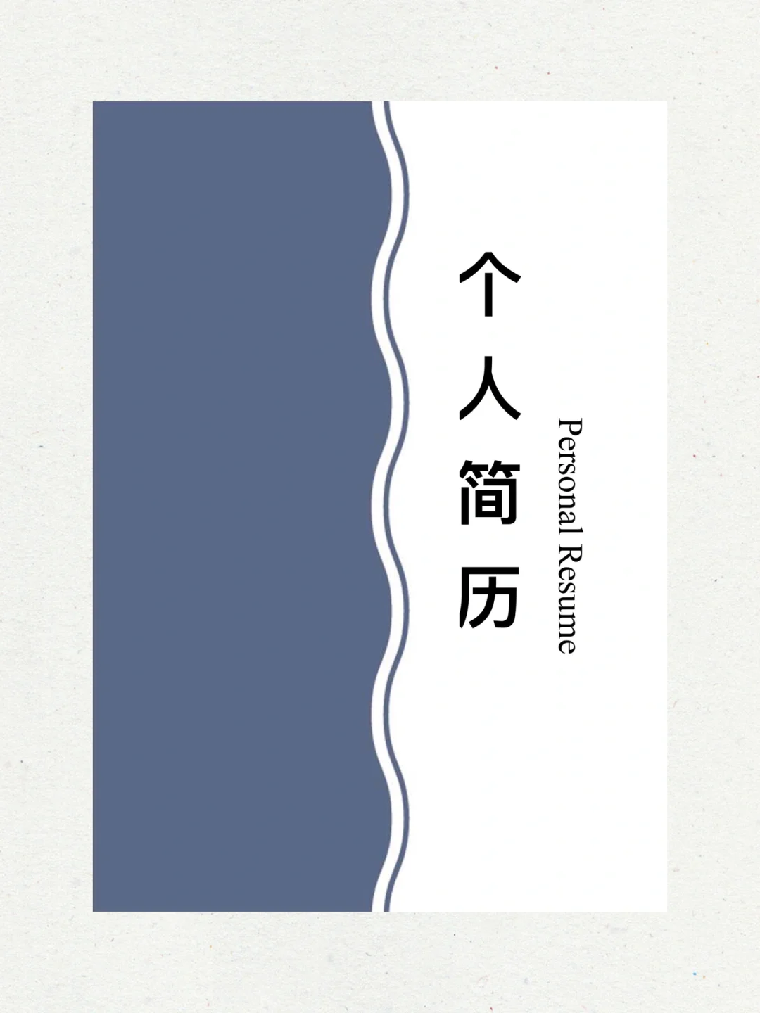 简约撞色通用实用个人简历模板 | N148