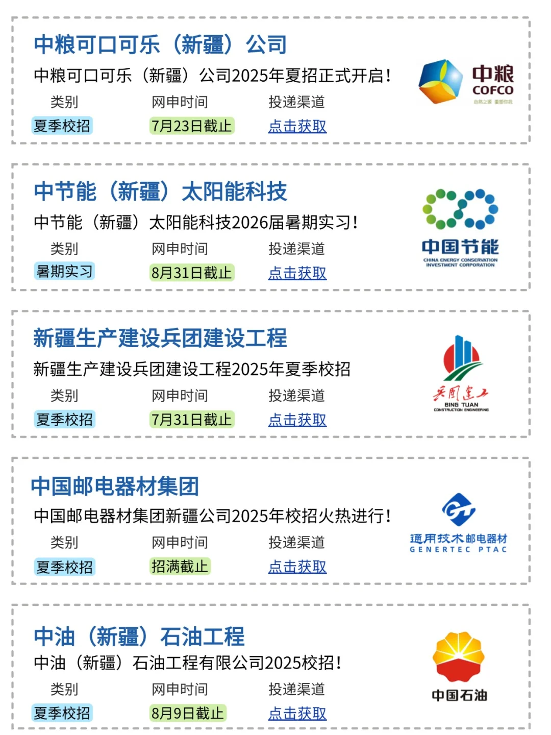 7月份开始投新疆校招指定能行啊！?
