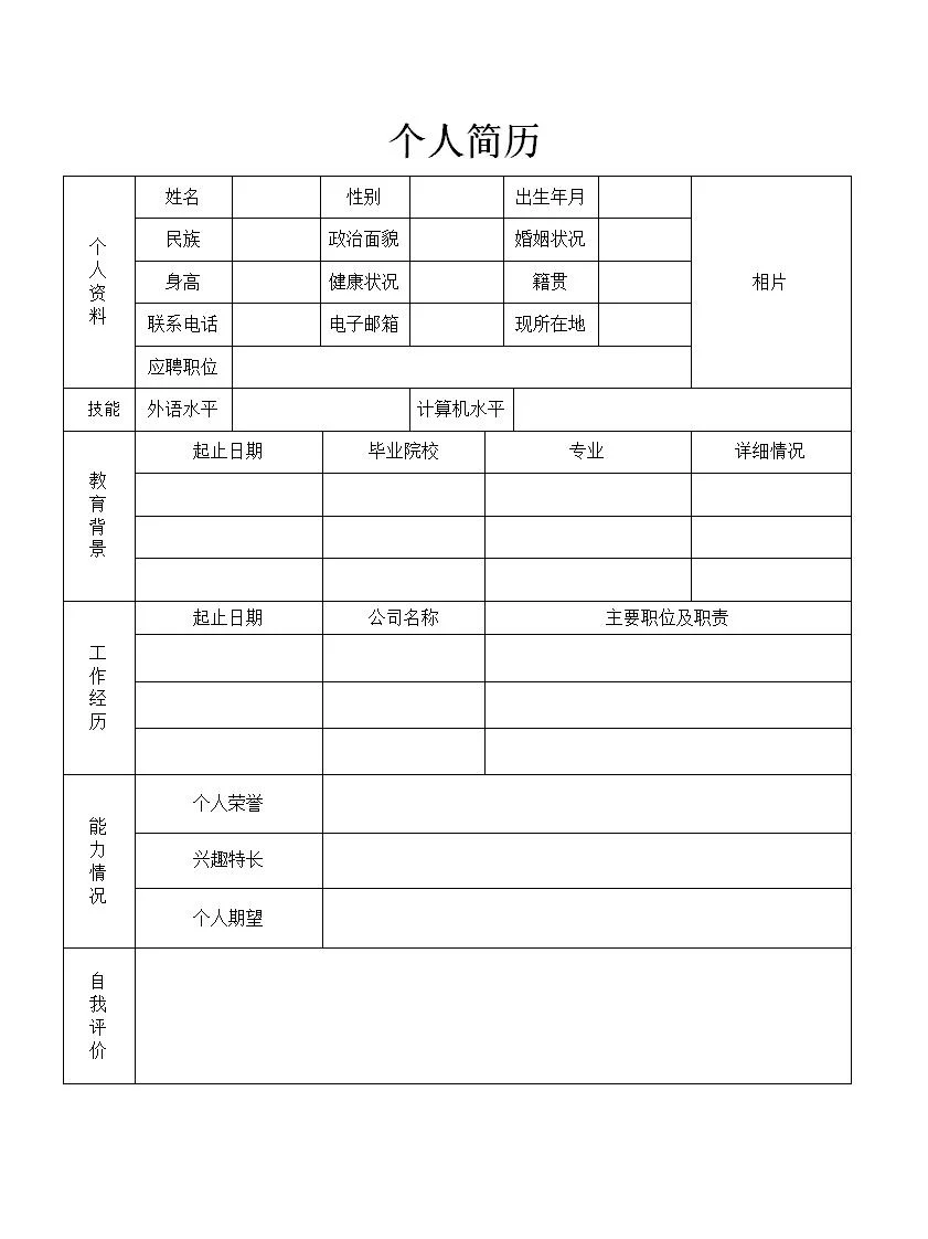 求职必备的简历模板我挖到啦，速速码住！