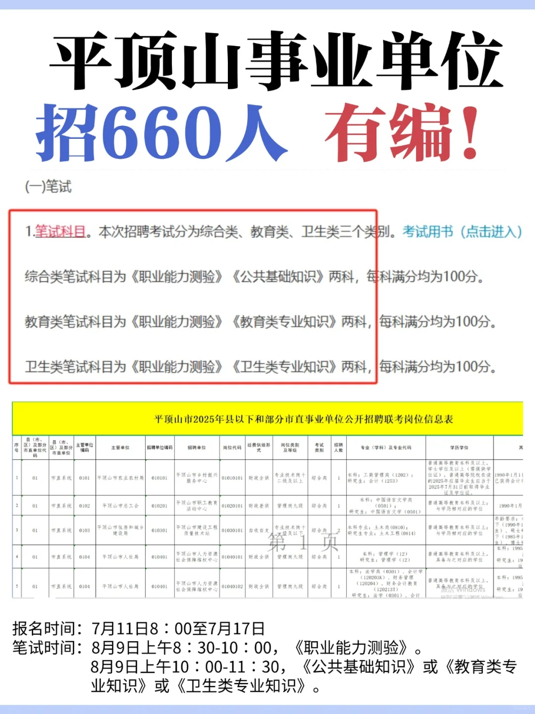 出公告啦！平顶山招660人！