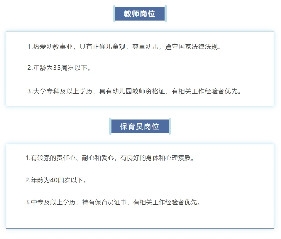 惠州市惠城区公立幼儿园招聘