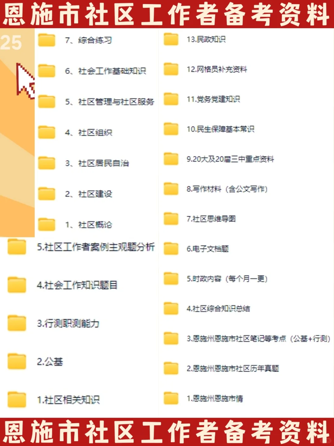 25恩施市招聘 53 名城市社区工作者公告信息