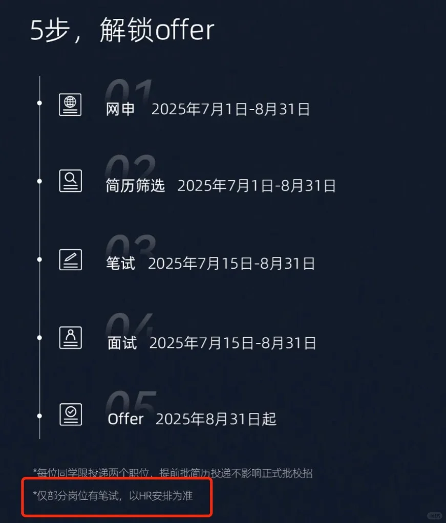 7.8 先把免笔试的投完