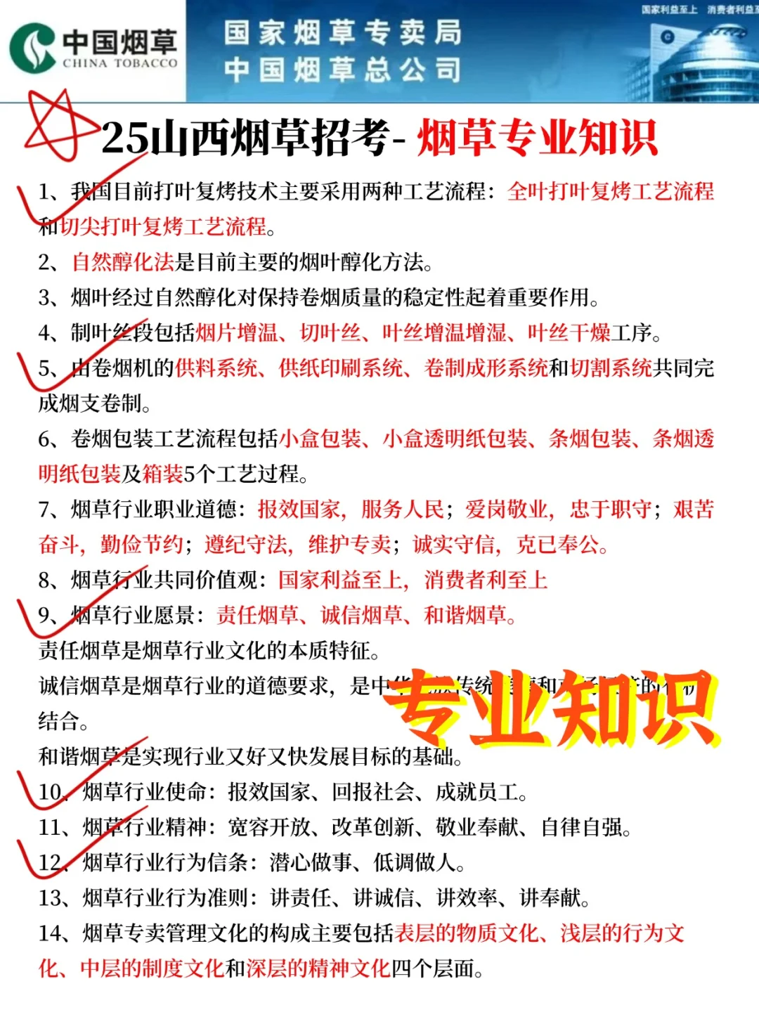 25山西烟草专卖局招聘新增考点！抓紧时间背
