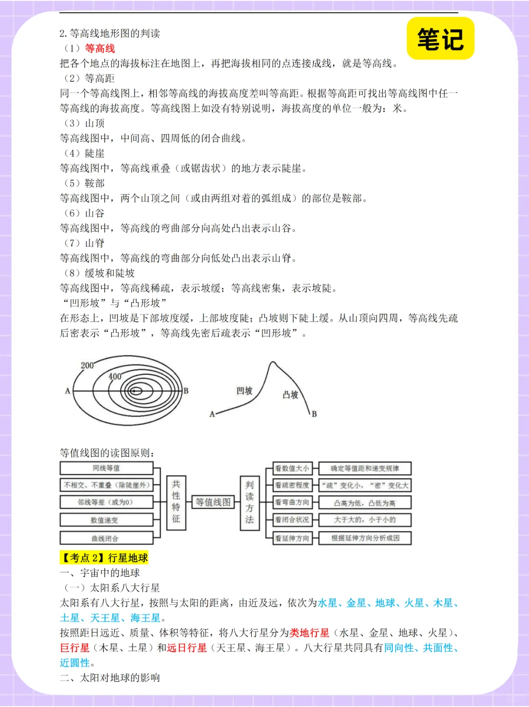 教资笔试科三高中地理，无菲就这些，熬夜背