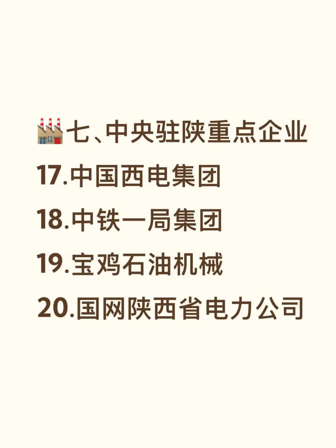 国企秋招必投企业——陕西篇