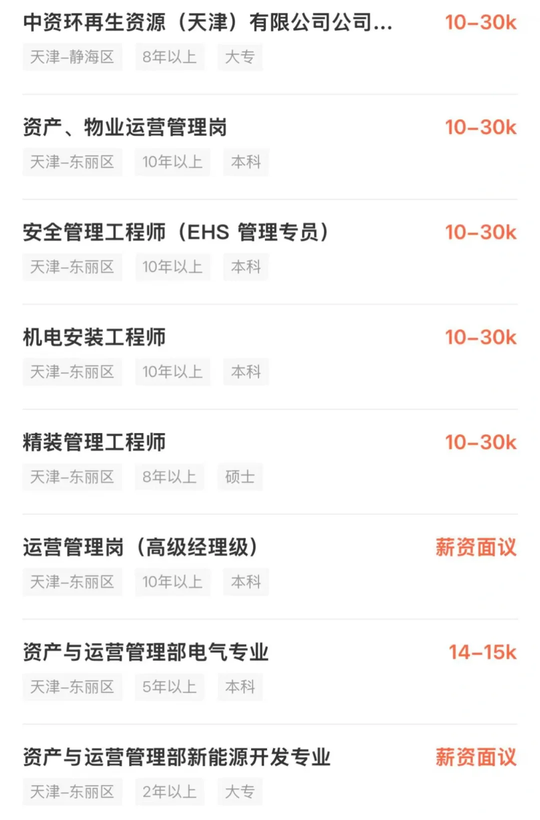 中国资源循环集团招聘了???