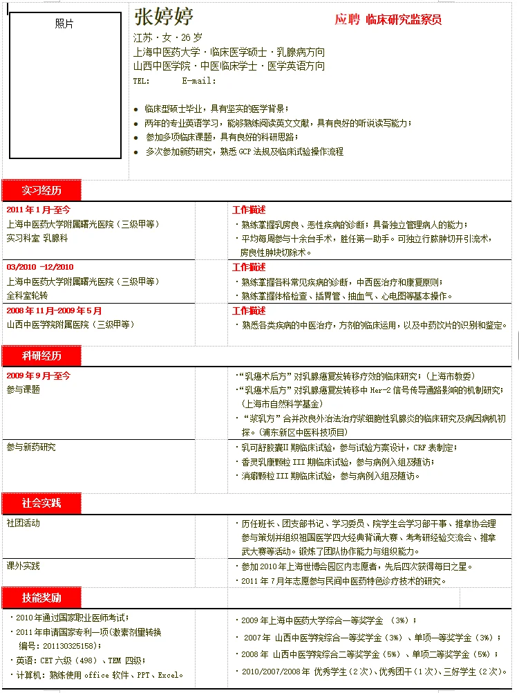 6600套电子简历模板