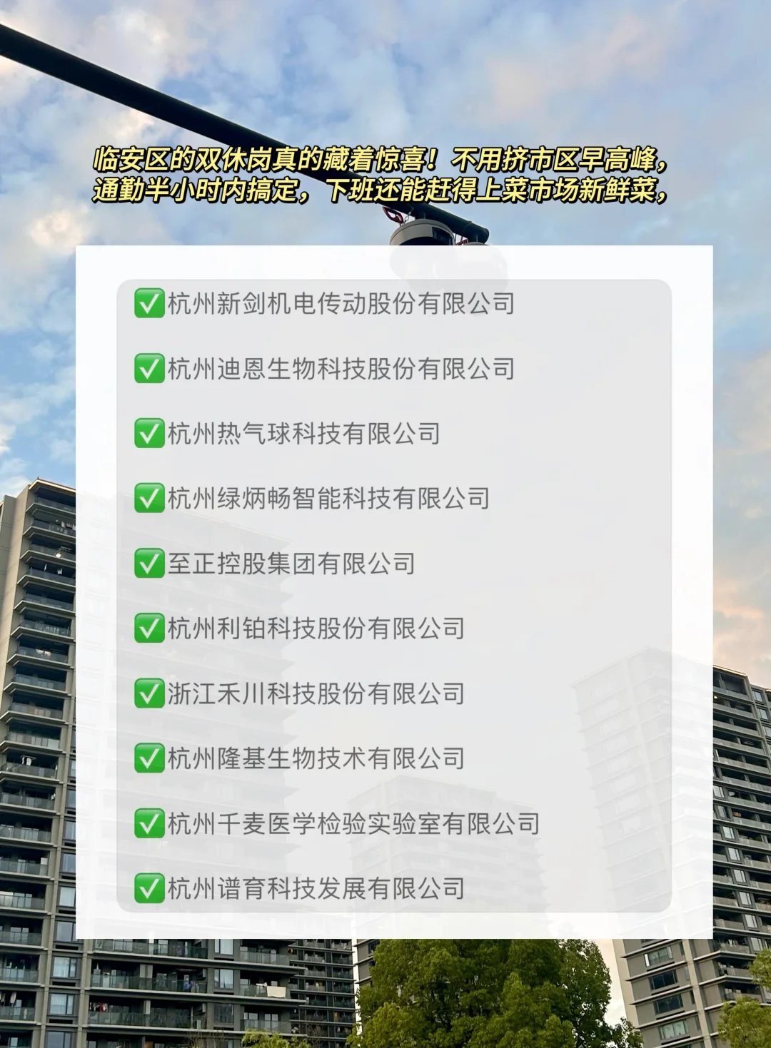 临安区双休公司来喽～欢迎补充