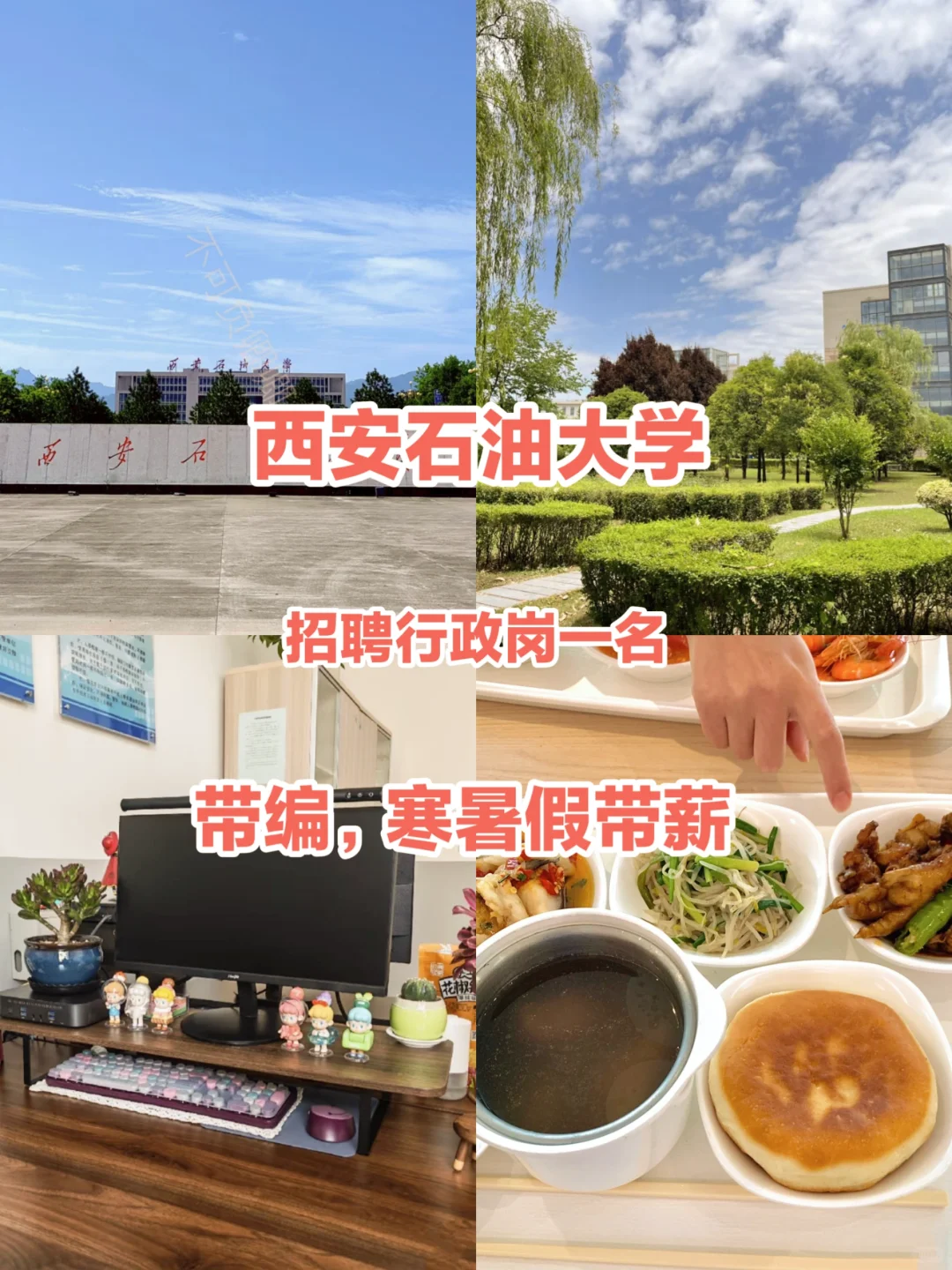 西安石油大学，带编行政岗一名，有想去的吗