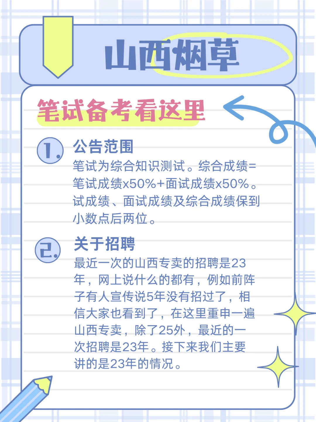 山西烟草笔试通知