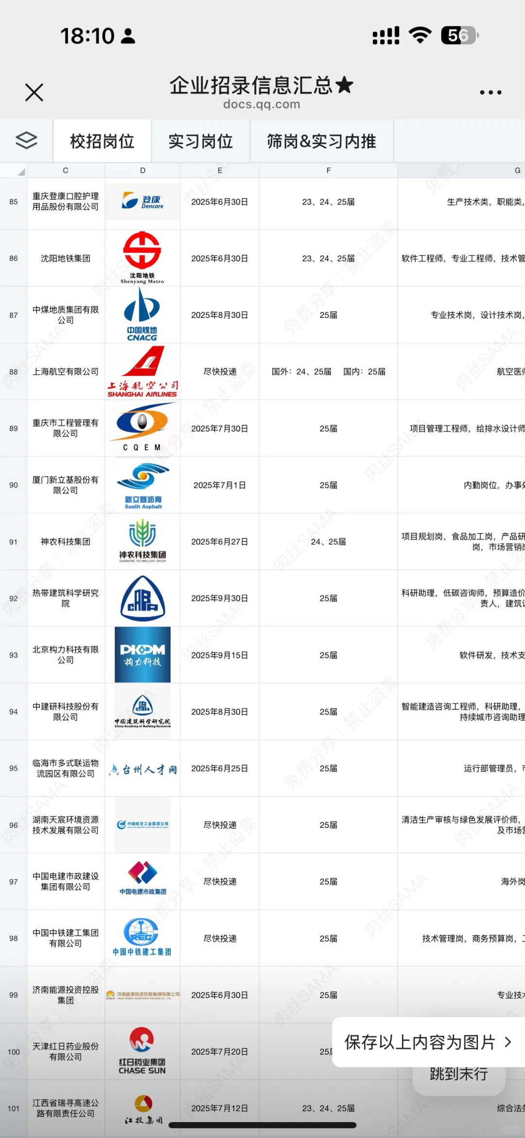 有没有愿意来中国烟草的应届生？投就中！