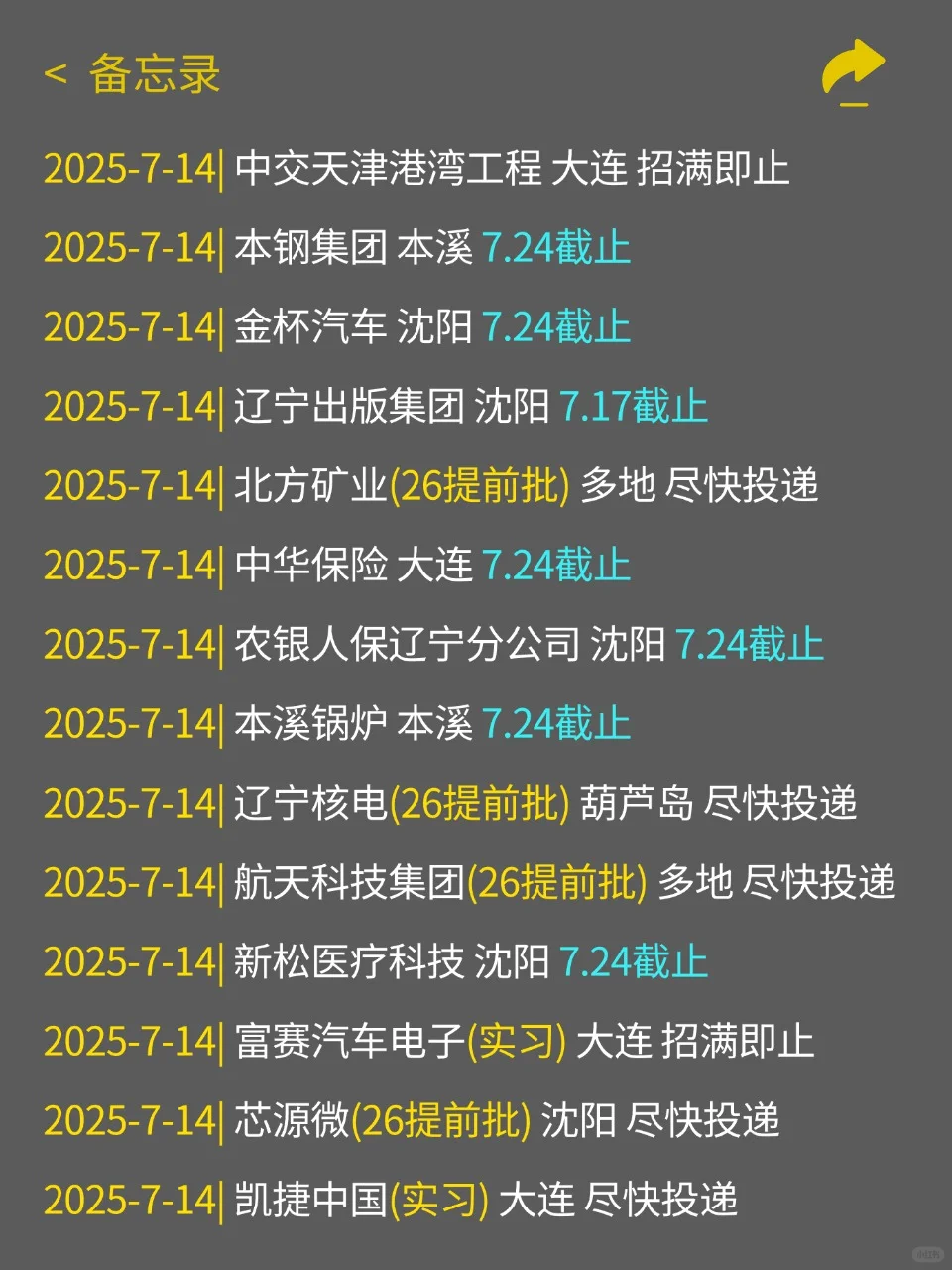 7月辽宁校招开疯啦，岗位多到投不完！